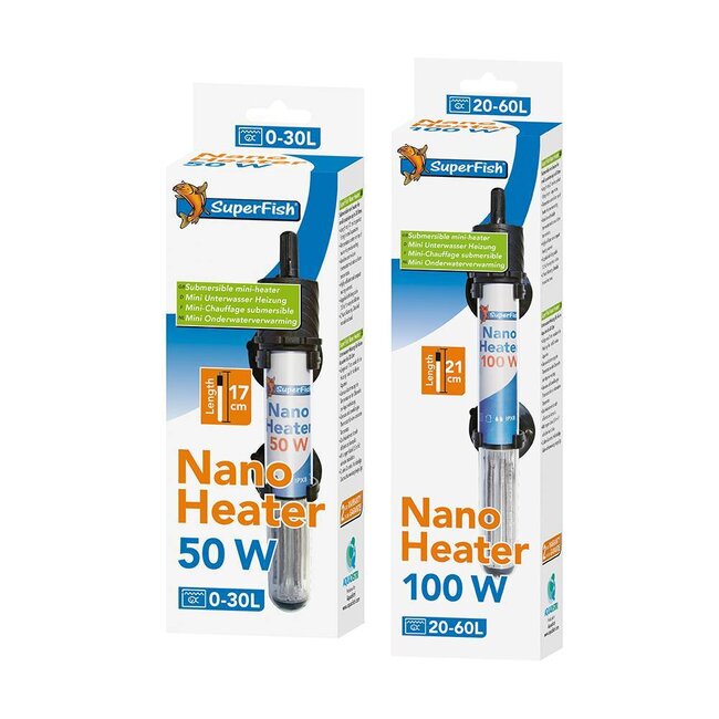 SUPERFISH ECO NANO HEATER 50W 0-30L pour aquarium - 13.48€