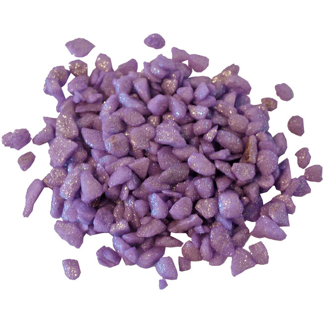 Glitter Gravel Lila - 1kg Zak