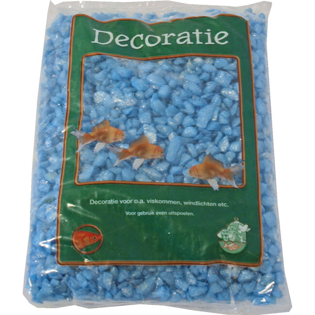 Glitter Gravel Blauw - 1kg Zak