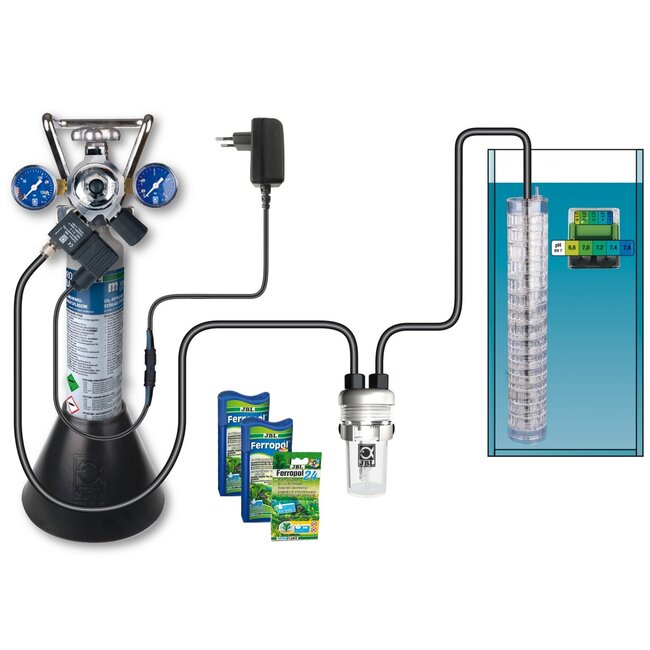 JBL ProFlora m502 - Hervulbaar Co2 Systeem met Magneetventiel