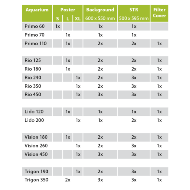 Juwel Achterwand Str (50x60cm)