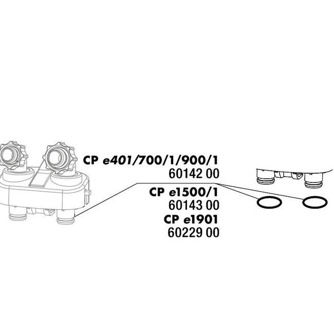 JBL CristalProfi Aansluitblok Afdichting Ring