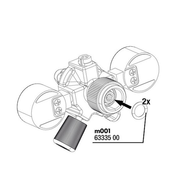 JBL ProFlora "M" O-Ring - 2 Stuks
