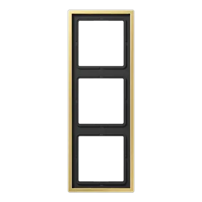 JUNG afdekraam 3-voudig LS990 messing klassiek (ME 2983 C)