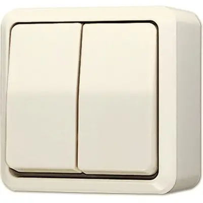 JUNG opbouw serieschakelaar 10A AP600 creme (605 A)