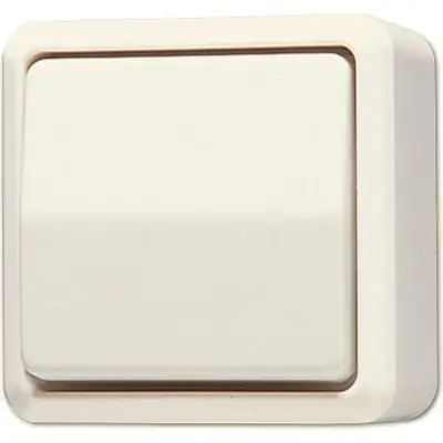 JUNG opbouw kruisschakelaar 10A AP600 creme (607 A)