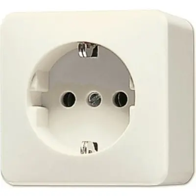 JUNG opbouw wandcontactdoos randaarde AP600 creme (620 A)