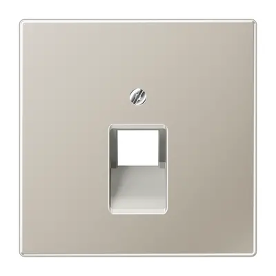 JUNG centraalplaat 1-voudig tbv RJ45 wandcontactdoos LS990 edelstaal (ES 2969-1 UA)