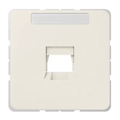 JUNG afdekking klikbevestiging met draagring 1-voudig modulair jack JUNG CD500 creme (569-1 WE)