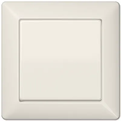 JUNG enkelvoudige schakelwip met afdekraam AS500 creme (AS 590)