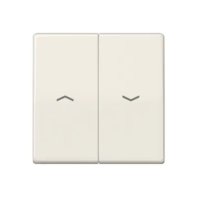 JUNG wip 2-voudig met pijlsymbolen tbv jaloezieschakelaar AS500 creme (AS 591-5 P)