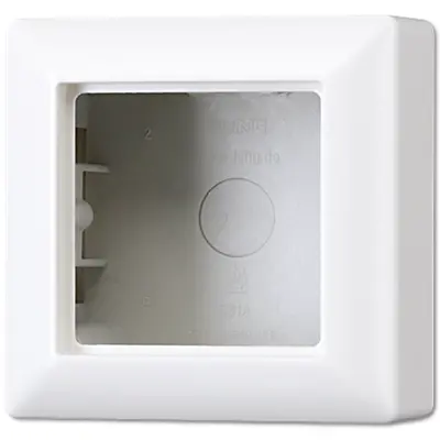 JUNG opbouwbak 1-voudig AS500 alpine wit (AS 581 A WW)