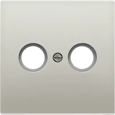 JUNG centraalplaat antenne-coax LS990 edelstaal (ES 2990 TV)