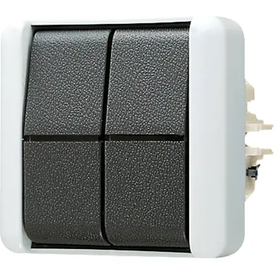 JUNG serieschakelaar 10A zonder onderbak IP44 WG800 (805 E)