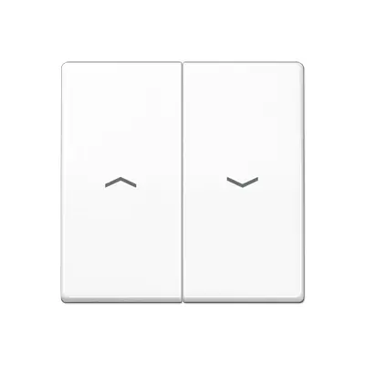 JUNG wip 2-voudig met pijlsymbolen tbv jaloezieschakelaar AS500 alpine wit (AS 591-5 P WW)