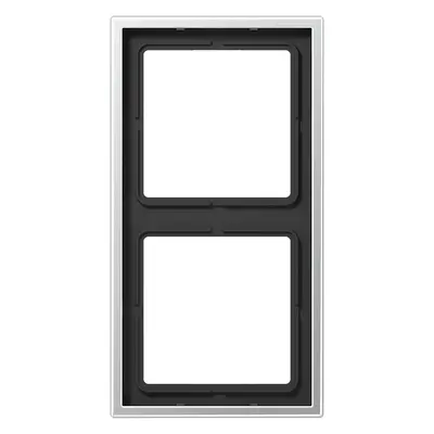 JUNG afdekraam 2-voudig LS990 aluminium (AL 2982)