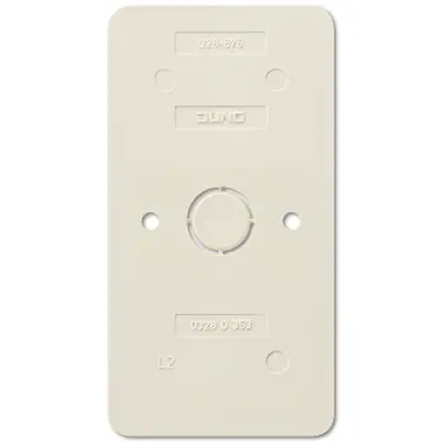 JUNG bodemplaat 2-voudig combinaties schakelaar/contactdoos vlamwerend AP600 creme (328-676)