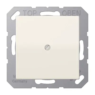 JUNG centraalplaat met snoerinvoer en draagring AS500 creme (AS 590 A)