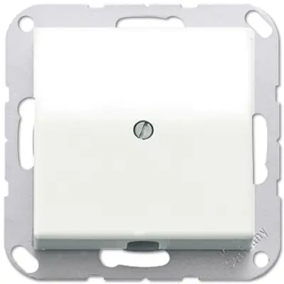 JUNG centraalplaat met snoerinvoer en draagring AS500 alpine wit (AS 590 A WW)