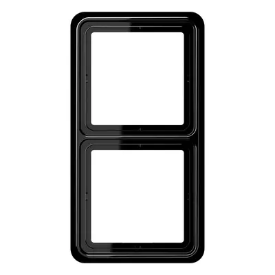 JUNG afdekraam 2-voudig CD500 zwart glans (CD 582 SW)