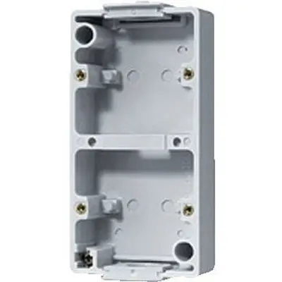 JUNG onderkast voor 2 elementen verticaal PG 16 wartel invoer WG600 (661)