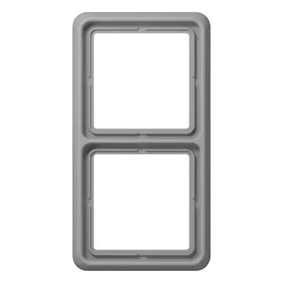 JUNG afdekraam 2-voudig CD500 grijs (CD 582 GR)