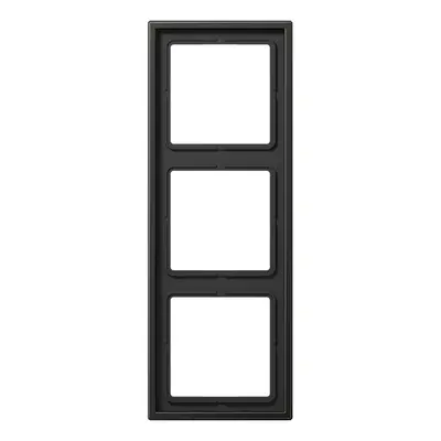 JUNG afdekraam 3-voudig LS990 antraciet gelakt aluminium (AL 2983 AN)