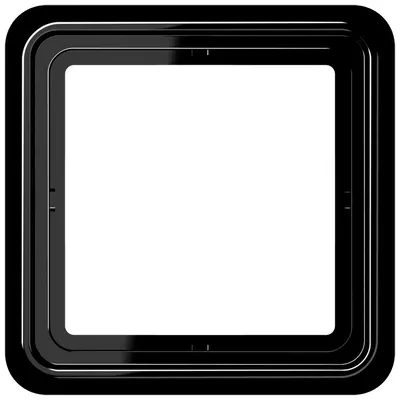 JUNG afdekraam 1-voudig CD500 zwart glans (CD 581 SW)
