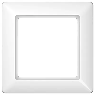 JUNG afdekraam 1-voudig AS500 alpine wit hoogglans (AS 581 BF WW)