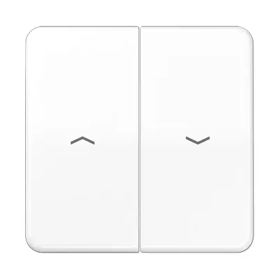 JUNG wip 2-voudig met pijlsymbolen tbv jaloezieschakelaar CD500 alpine wit (CD 595 P WW)