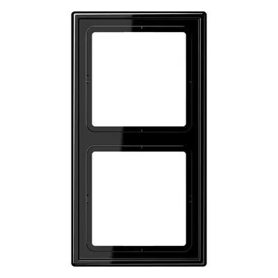 JUNG afdekraam 2-voudig LS990 zwart glans (LS 982 SW)