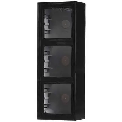 JUNG opbouwbak 3-voudig LS990 zwart glans (LS 583 A SW)