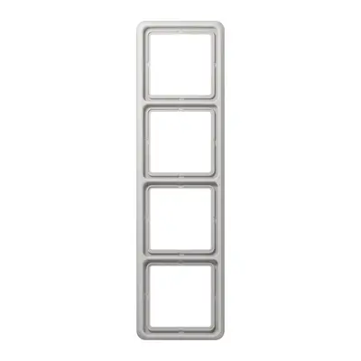 JUNG afdekraam 4-voudig CD500 lichtgrijs (CD 584 LG)