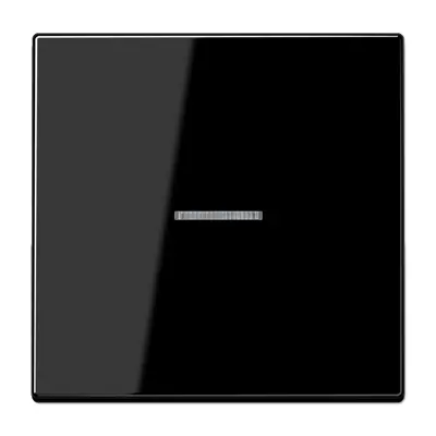 JUNG schakelwip met controlevenster LS990 zwart glans (LS 990 KO5 SW)