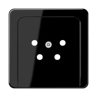 JUNG centraalplaat telefoon 4-polig CD500 zwart glans (CD 561 TF SW)