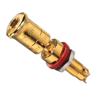 JUNG high-end luidspreker poolklemmen goudkleurig en rood (LPK 63 RT)