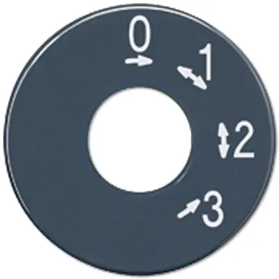 JUNG schijf met schaalindeling voor driestandenschakelaar met nul antraciet (SKS 1101-4)