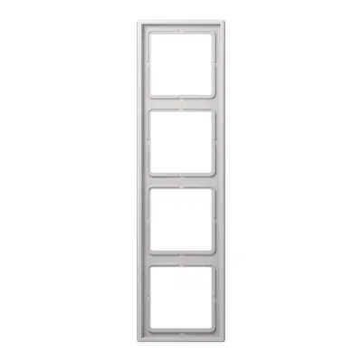 JUNG afdekraam 4-voudig LS990 lichtgrijs (LS 984 LG)