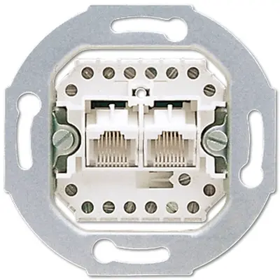 JUNG RJ45 datawandcontactdoos CAT3 2-voudig (UAE 8-8 UPO)