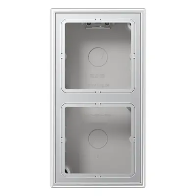 JUNG opbouwbak 2-voudig LS990 aluminium (AL 2582 A-L)