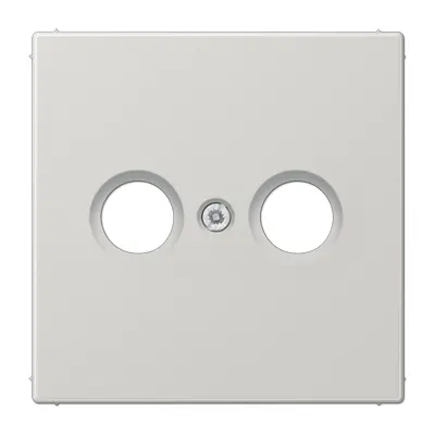 JUNG centraalplaat antenne-coax LS990 lichtgrijs (LS 990 TV LG)