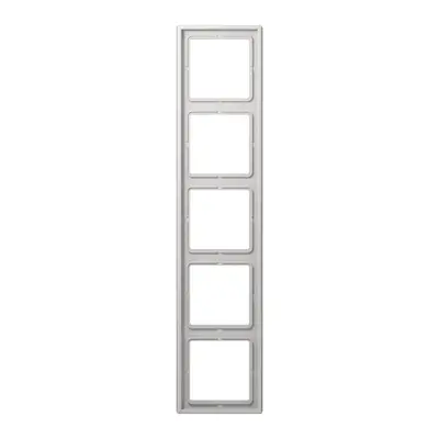 JUNG afdekraam 5-voudig LS990 lichtgrijs (LS 985 LG)