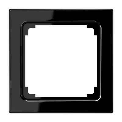JUNG verloopplaat voor afdekkingen van 50 x 50 mm LS990 zwart glans (LS 961 Z SW)