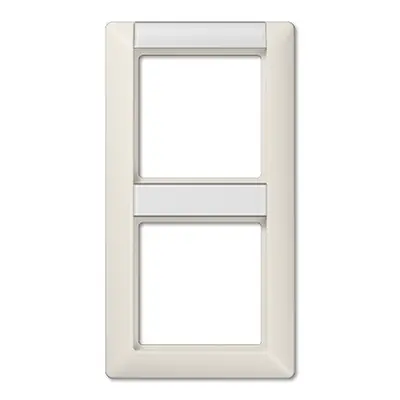 JUNG afdekraam 2-voudig verticaal met tekstvenster AS500 creme (AS 582 NA)