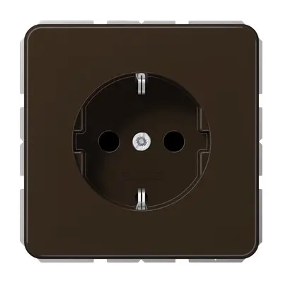 JUNG wandcontactdoos randaarde Safety+ CD500 bruin (CD 1520 NKI BR)