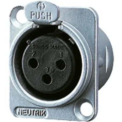 JUNG XLR-connector met inbouwbehuizing female (CXLR-D)