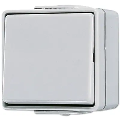 JUNG kruisschakelaar 10A met onderbak IP44 WG600 (607 W)