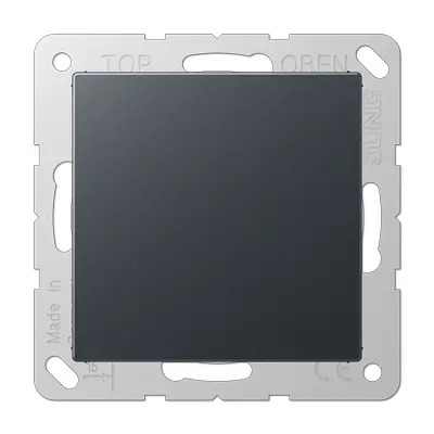 JUNG centraalplaat blinddeksel incl. draagframe A-range antraciet mat (A 594-0 ANM)