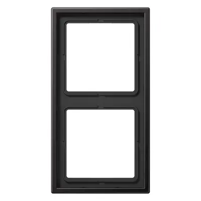 JUNG afdekraam 2-voudig LS990 dark gelakt aluminium (AL 2982 D)