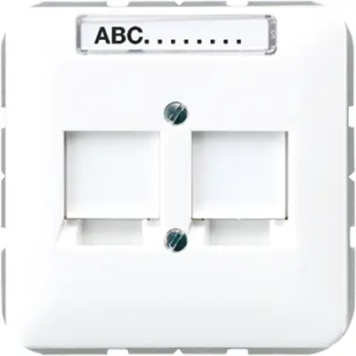 JUNG Centraalplaat Modular-Jack Wi (CD 569-25 NWE WW)